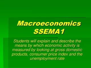 Macroeconomics SSEMA1