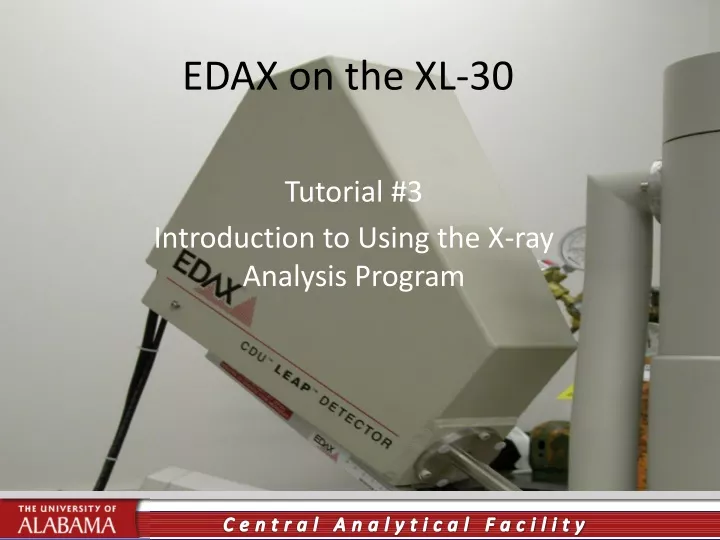 tutorial 3 introduction to using the x ray analysis program