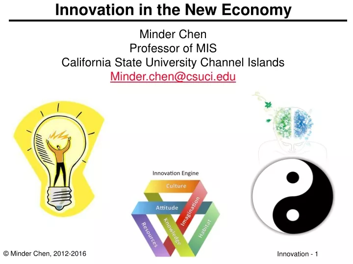 innovation in the new economy