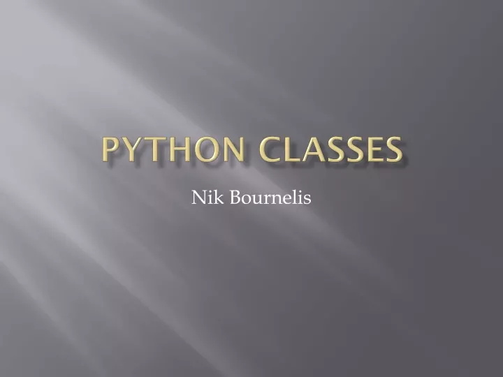 python classes
