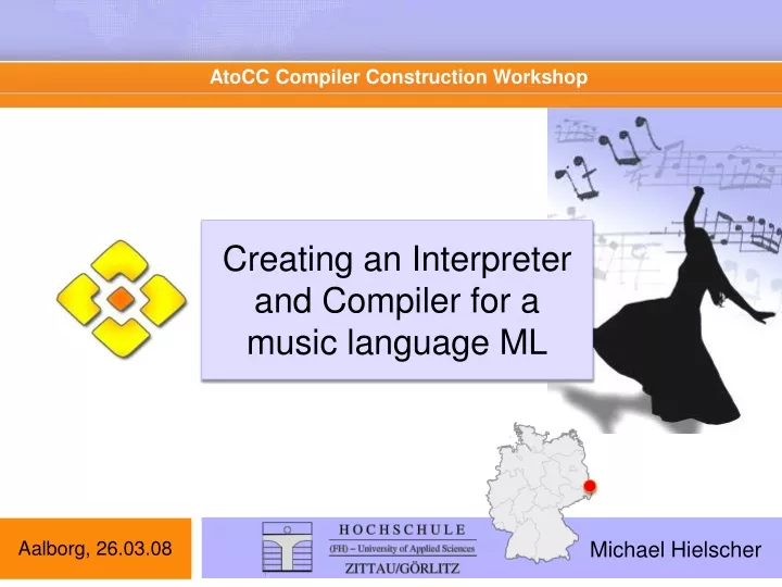 creating an interpreter and compiler for a music language ml