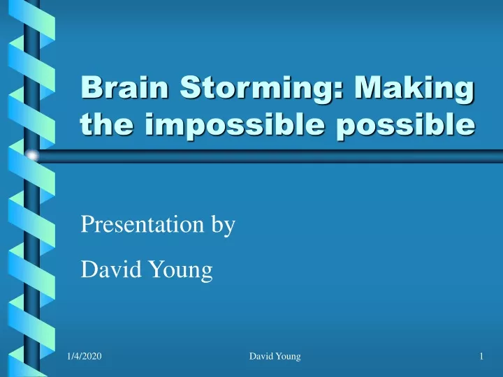 brain storming making the impossible possible