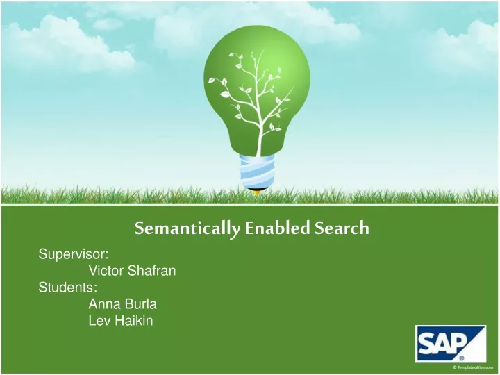semantically enabled search supervisor victor