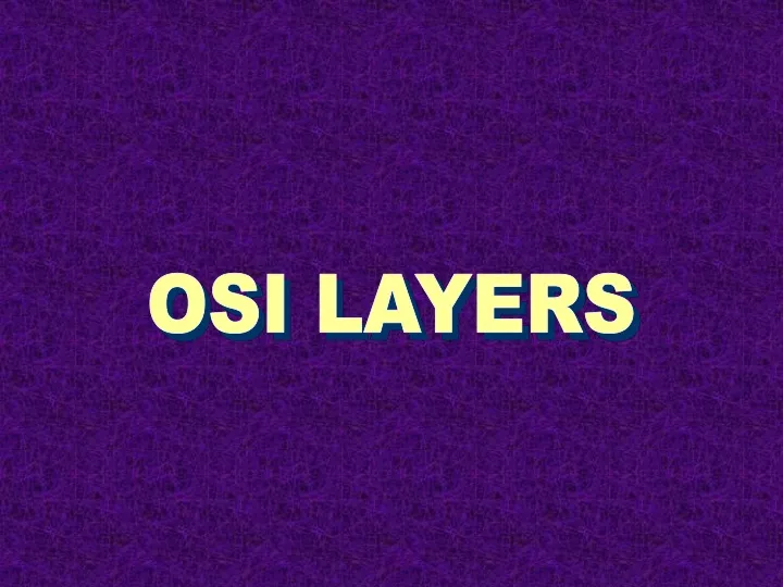 osi layers