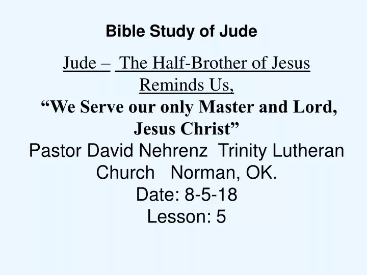 bible study of jude