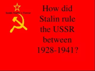 Inside Stalin’ s Terror