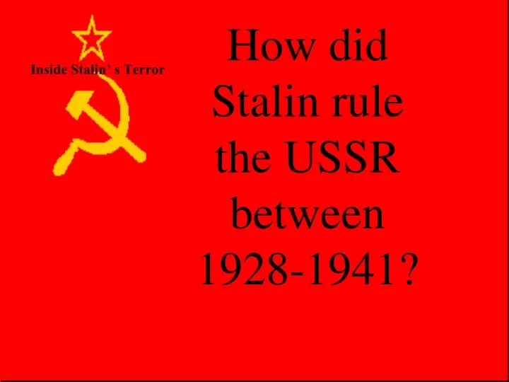 inside stalin s terror