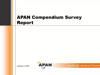 APAN Compendium Survey Report