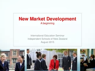 New Market Development A beginning