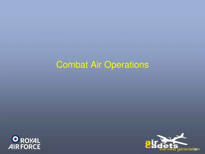 combat air operations