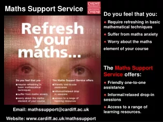 Email: mathssupport@cardiff.ac.uk