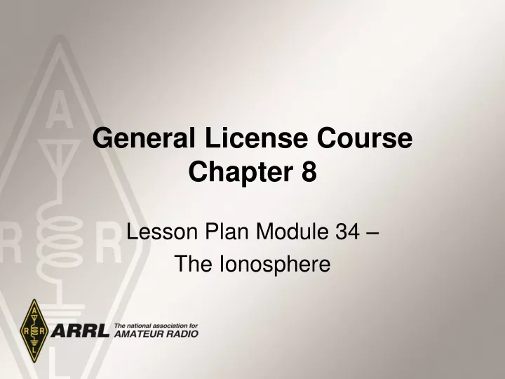 general license course chapter 8