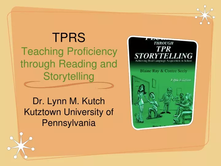 tprs teaching proficiency through reading and storytelling