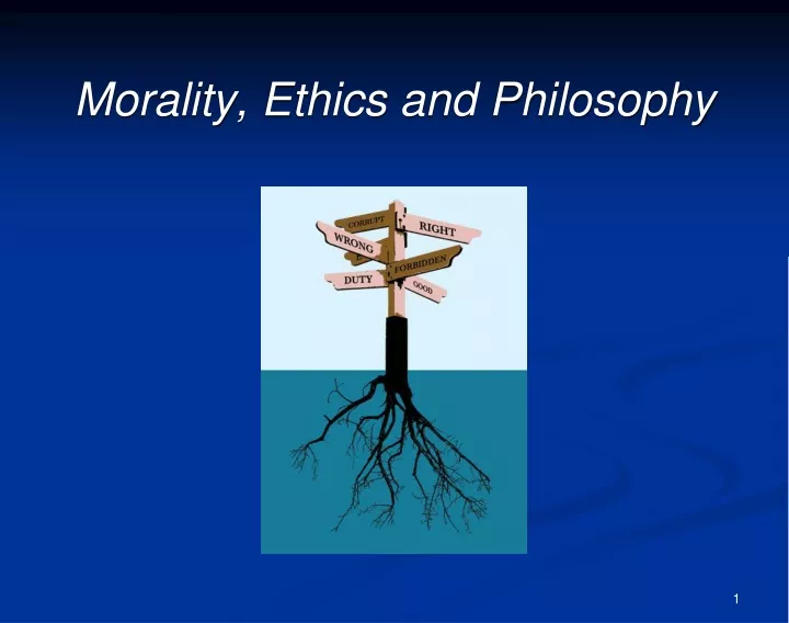 morality ethics and philosophy