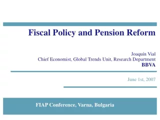 Fiscal Policy and Pension Reform