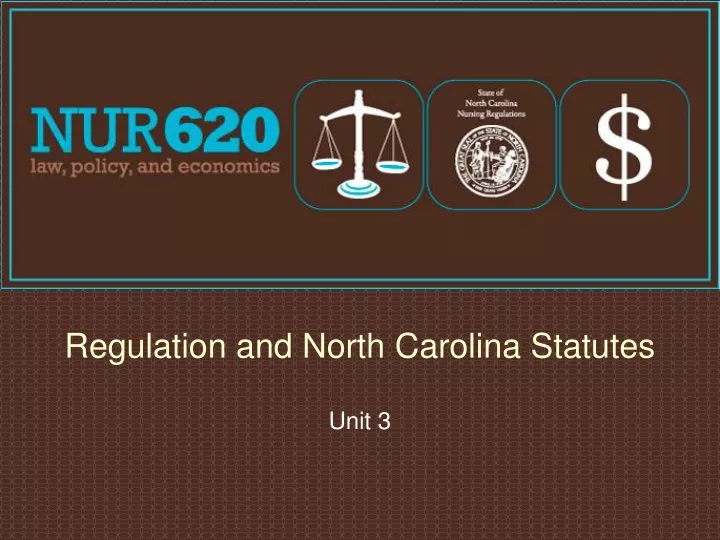 regulation and north carolina statutes