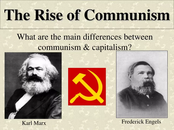 the rise of communism