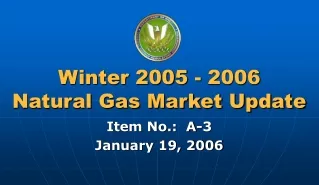 Winter 2005 - 2006 Natural Gas Market Update