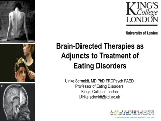Brain-Directed Therapies as Adjuncts to Treatment of  Eating Disorders