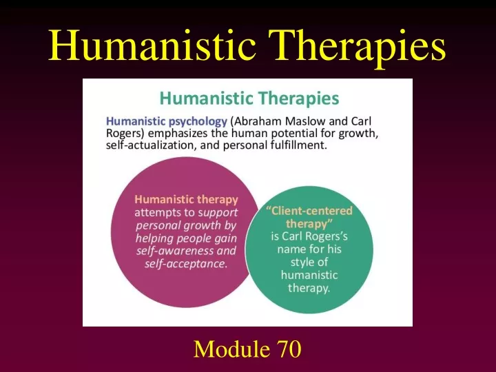 humanistic therapies