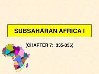 SUBSAHARAN AFRICA I