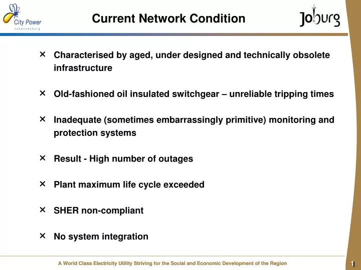 current network condition