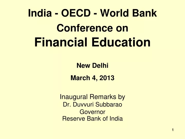 india oecd world bank conference on financial education