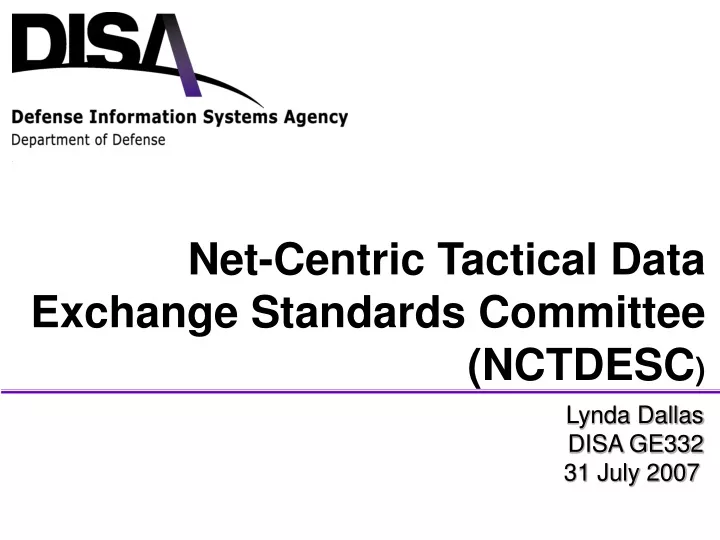 lynda dallas disa ge332 31 july 2007