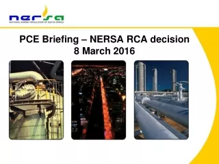 PCE Briefing – NERSA RCA decision 8 March 2016