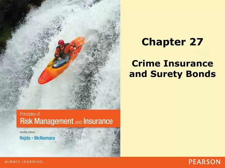 chapter 27 crime insurance and surety bonds