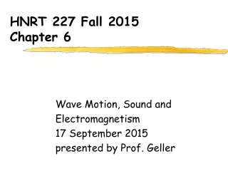 HNRT 227 Fall 2015 Chapter 6