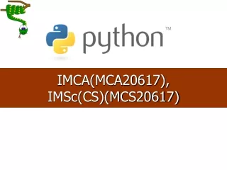 IMCA(MCA20617), IMSc (CS)(MCS20617)