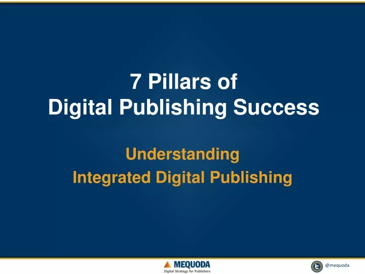 7 pillars of digital publishing success