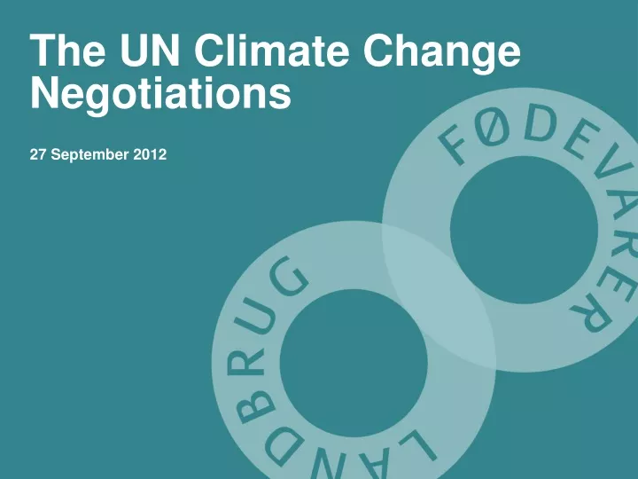the un climate change negotiations