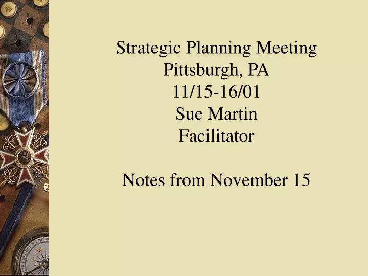 strategic planning meeting pittsburgh