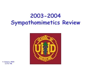 2003-2004 Sympathomimetics Review