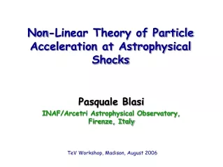Non-Linear Theory of Particle Acceleration at Astrophysical Shocks