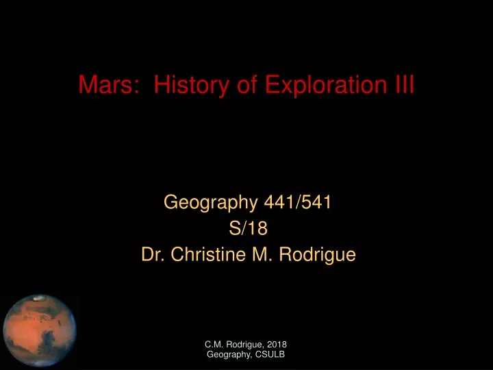 geography 441 541 s 18 dr christine m rodrigue
