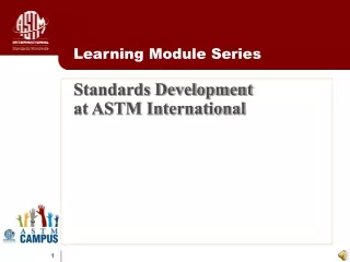 Standards Development  at ASTM International