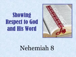 Showing Respect to God and His Word