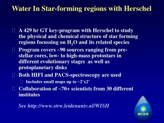 Water In Star-forming regions with Herschel