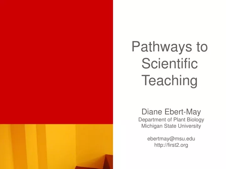 pathways to scientific teaching