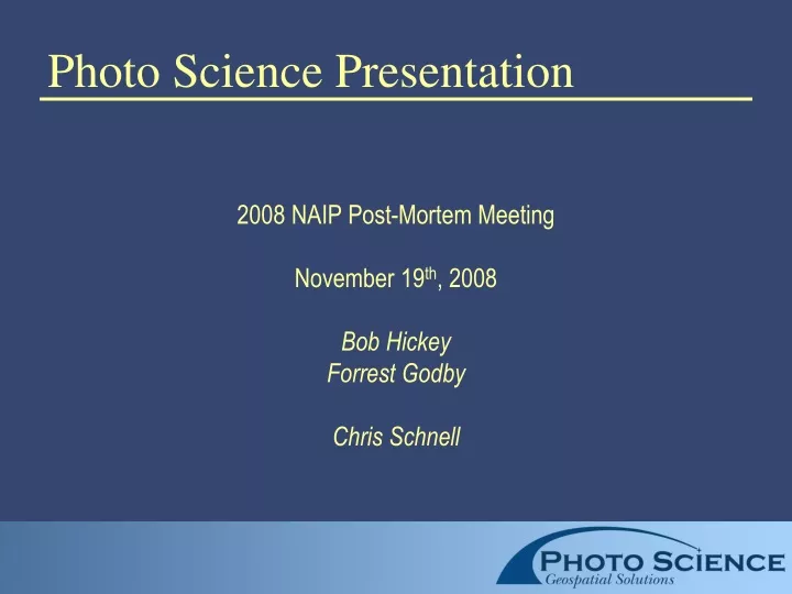 photo science presentation
