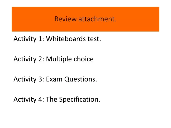 review attachment