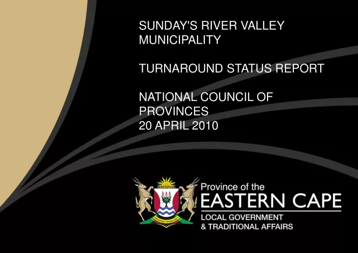 sunday s river valley municipality turnaround