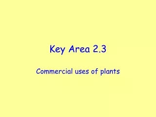 Key Area 2.3