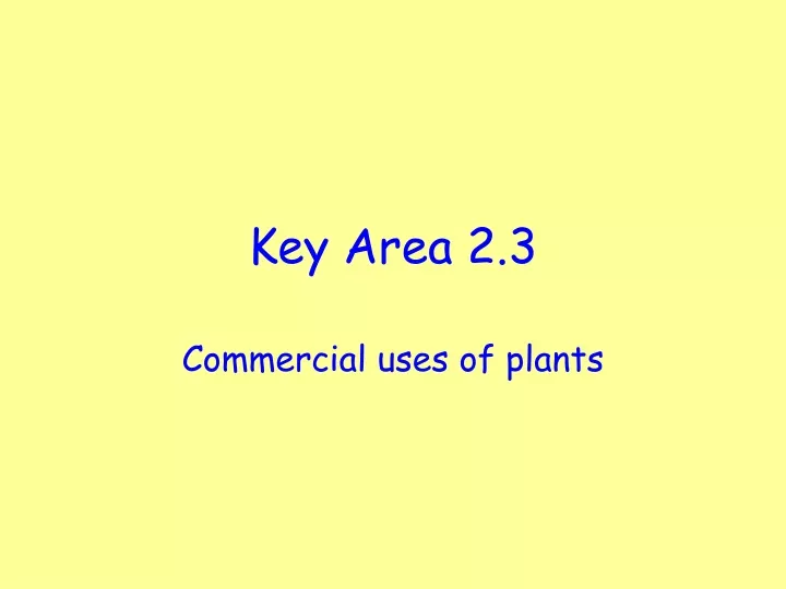 key area 2 3