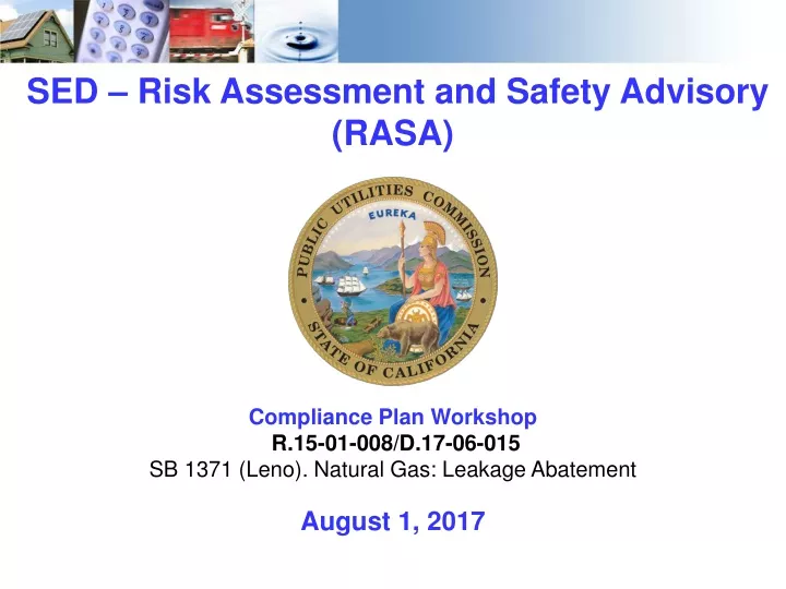 sed risk assessment and safety advisory rasa