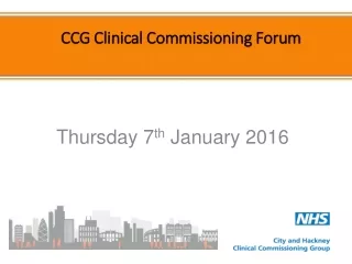 CCG Clinical Commissioning Forum
