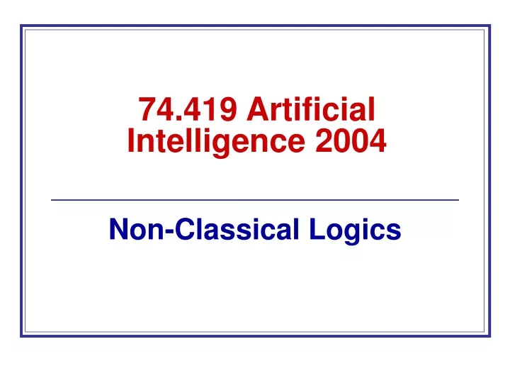 74 419 artificial intelligence 2004